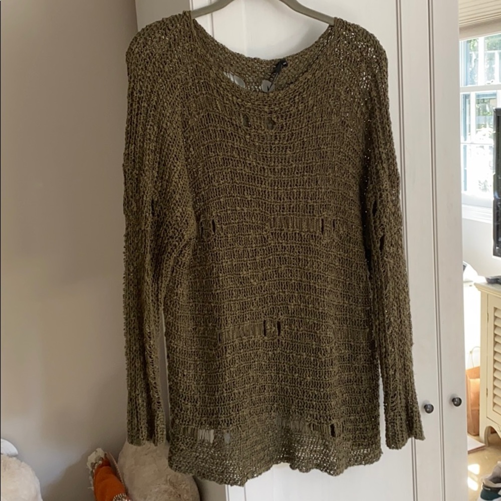 Knit Army Green Sweater